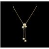 Image 1 : 4.88 ctw Diamond Necklace - 14KT Yellow and White Gold
