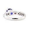 Image 3 : 1.95 ctw Sapphire And Diamond Ring - 18KT White Gold