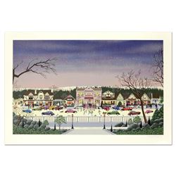 Nobuo Watanabe, "Christmas In Cambria" Limited Edition Serigraph, Numbered and H