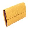 Image 2 : Louis Vuitton Yellow Epi Leather Sarah Long Wallet