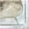 Image 2 : Wang, "Bruno (Pink)" Hand Painted Limited Edition Bas Relief Sculpture, Numbered