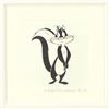 Image 2 : "Penelope Pussycat" Framed Limited Edition Etching with Hand-Tinted Color and Nu