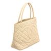 Image 2 : Chanel Cream Caviar Leather Reissue Medallion Tote