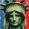 Image 2 : Steve Kaufman (1960-2010), "Liberty Head" Hand Painted Unique Variation Hand Pul