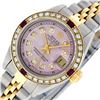 Image 2 : Rolex Ladies 2 Tone Ice Pink Diamond & Ruby Datejust Wristwatch