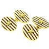 Image 1 : Estate Asprey 18k Solid Gold Collectible Red White Enamel Stripe Star Cufflinks