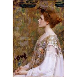 Albert Herter - Woman with Red Hair