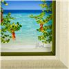 Image 2 : Dan Mackin, "Peaking Through" Framed Original Oil Painting on Canvas Hand Signed