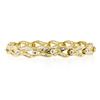 Image 3 : 14K Yellow Gold 2.25 ctw Baguette Round Diamond Split & Bezel Link Tennis Bracel