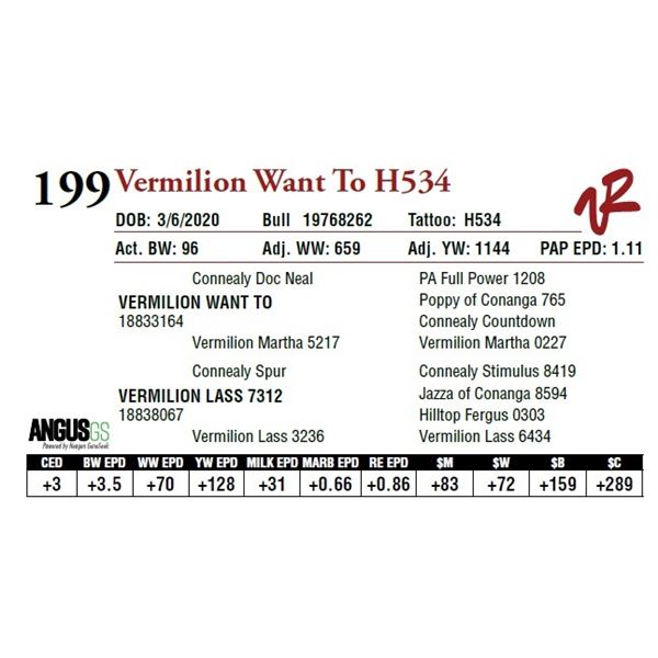 VERMILION WANT TO H534