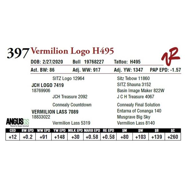 VERMILION LOGO H495