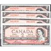 Image 1 : 1954 One Dollar, eight notes, all Unc