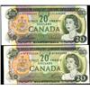 Image 1 : 1969 $20 BC-50aA *EA, EF & 50bA *WF, VF