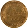 Image 2 : Newfoundland Two Dollars 1865 NGC AU-58