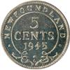 Image 2 : Nfld 5 Cents 1945C ICCS MS-63 Cameo