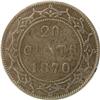 Image 2 : Newfoundland 20 Cents 1870, VF Cleaned