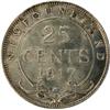 Image 2 : Newfoundland 25 Cents 1917C AU-Unc