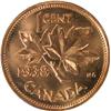 Image 2 : Canada Cent 1938 ICCS MS-64 Red