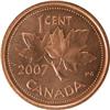 Image 2 : Canada Cent 2007 ICCS MS-67 Red