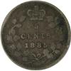 Image 2 : Five Cents 1885 5 Over 5 ICCS VG-10