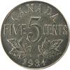 Image 2 : Five Cents 1934 ICCS and PCGS MS-64