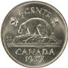Image 2 : Canada Five Cents 1937 ICCS MS-65