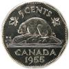 Image 2 : Canada Five Cents 1955 PCGS PL-66