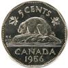 Image 2 : Canada Five Cents 1956 PCGS PL-66
