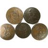 Image 1 : Group of Five Condor Tokens 1791-1795