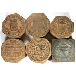 Leroux Group of Carved Printing Blocks