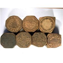 Leroux Group of Carved Printing Blocks