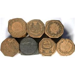 Leroux Group of Carved Printing Blocks