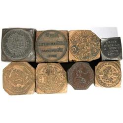 Leroux Group of Carved Printing Blocks