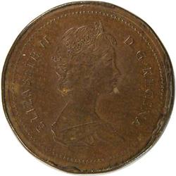 One Cent 1984 Struck on a Thin Planchet