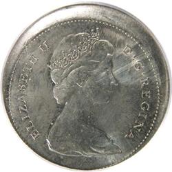 25C 1974 Struck Out of Collar PCGS MS62