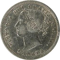 Canada Ten Cents 1858, VF