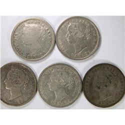 1858 88 90H 91 21 Lvs 91 22 Lvs, all F