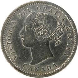 Canada Ten Cents 1870 Narrow 0, VF
