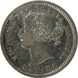 Canada Ten Cents 1870 Narrow 0, VF