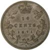Image 2 : Canada Ten Cents 1871H, F-VF