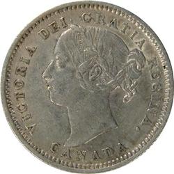 Ten Cents 1886 Small 6, Obverse 5, VF