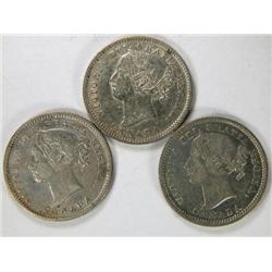 1894 Obv 6 1898 Obv 6 1899 Sm99 all VF