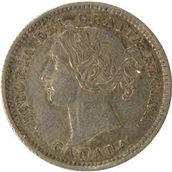 Ten Cents 1896 Obverse 6 ICCS EF-40