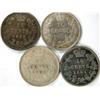 Image 2 : Ten Cents 1901, four pieces, all VF