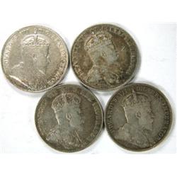 1903H, 1904, 1905 and 1906, all VF