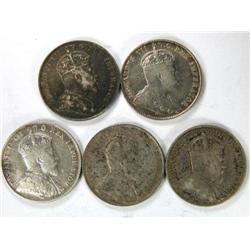 1903H 1905 1907 1909 BL & 1910, all VF