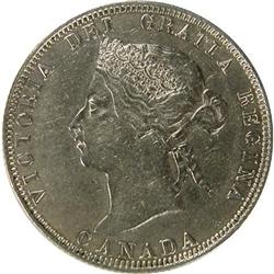 Canada Twenty-Five Cents 1881H, VF-EF