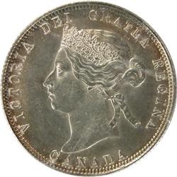 Twenty-Five Cents 1882H ICCS AU-58