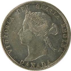 Canada Twenty-Five Cents 1882H, EF