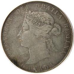 25 Cents 1885 Small Top 5 ICG VF-20